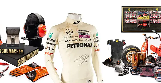 schumacher automobilia collection of Michael Schumacher